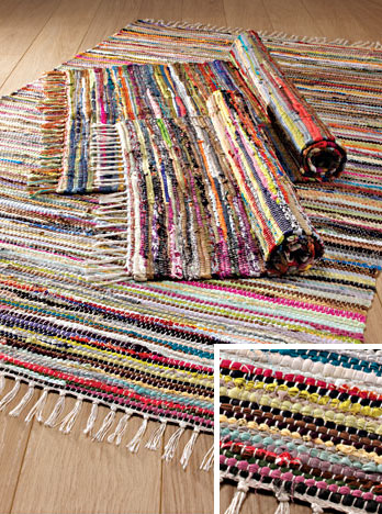 Fair Trade Namaste Recycled Cotton Rag Rug