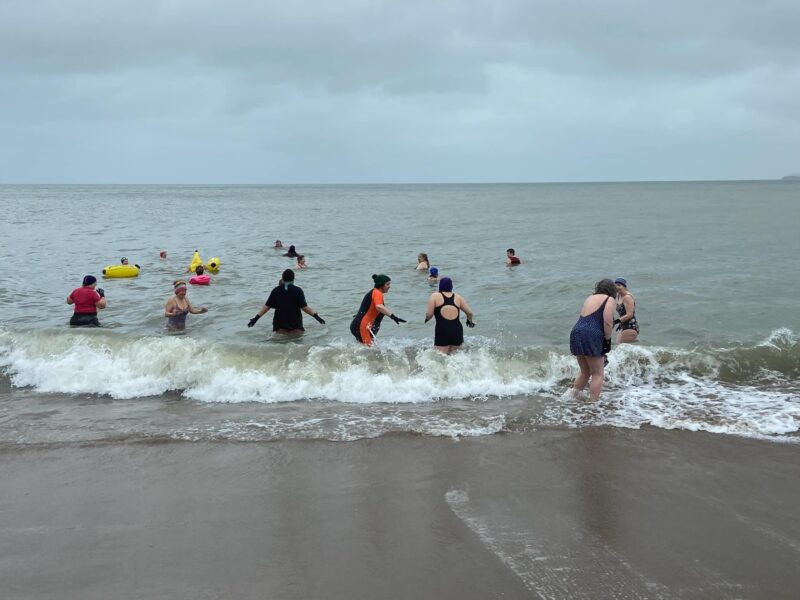 Save our bananas swim, Aberporth. Fairtrade Fortnight 2023